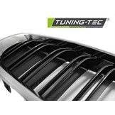 Grill geschikt voor BMW F10/F11 10-16 chroom glanzend zwart sport optieek