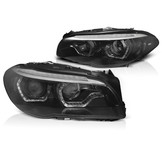 Koplampen Xenon geschikt voor BMW F10/F11 10-13 Angel Eyes zwart