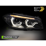 Koplampen Xenon geschikt voor BMW F10/F11 10-13 Angel Eyes zwart