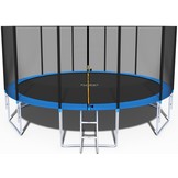 Trampoline 490 cm - met net en ladder - blauw - 16 Ft