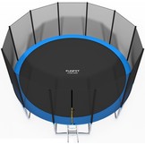 Trampoline 490 cm - met net en ladder - blauw - 16 Ft