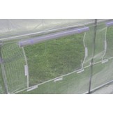 Tuinkas 3x2x2 meter - wit -  met 6 klamboe ramen - 6m2