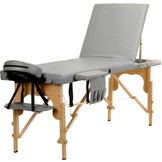 Massagetafel 3-delig houten massagebed