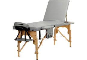 Massagetafel 3-delig houten massagebed