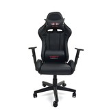 Game bureaustoel - zwart ECO-leer - verstelbaar - ergonomisch