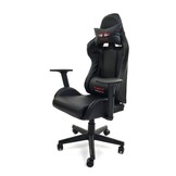 Game bureaustoel - zwart ECO-leer - verstelbaar - ergonomisch