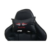 Game bureaustoel - zwart ECO-leer - verstelbaar - ergonomisch