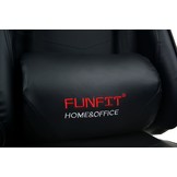 Game bureaustoel - zwart ECO-leer - verstelbaar - ergonomisch