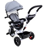 Kinderdriewieler kinderfiets met zonnevizier - grijs