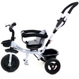 Kinderdriewieler kinderfiets met zonnevizier - grijs