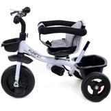 Kinderdriewieler kinderfiets met zonnevizier - grijs