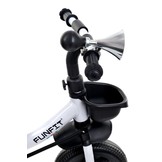 Kinderdriewieler kinderfiets met zonnevizier - grijs
