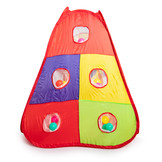 Speeltent 300x120x100 cm - met kruiptunnel en ballenbak - inc 100 ballen