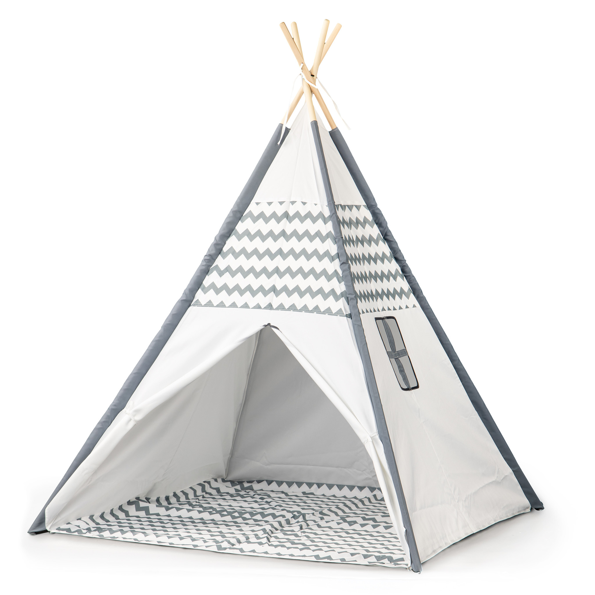 Tipi tent - wigwam - 120x120x160 cm - zebra