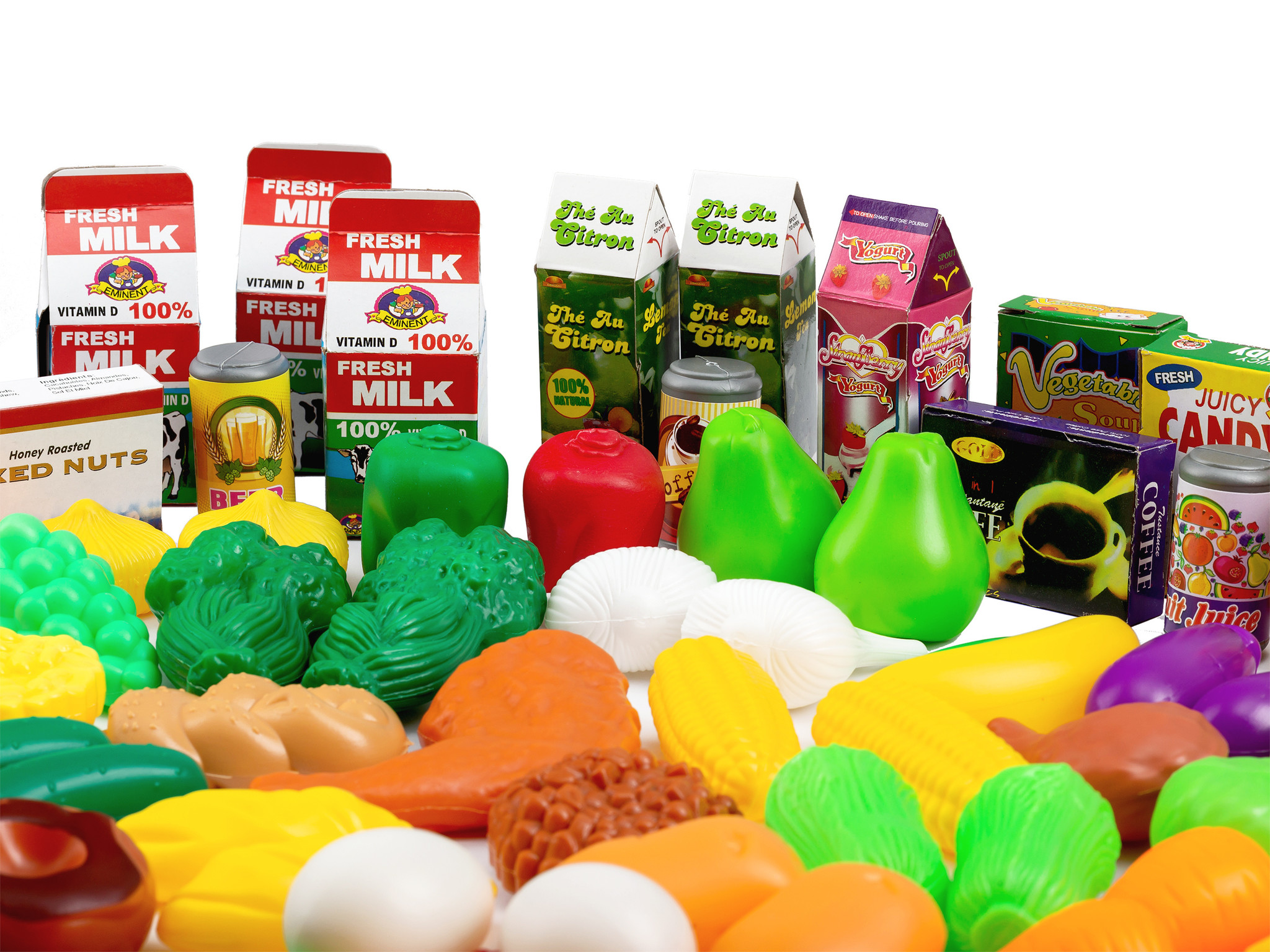 Boodschappen voedsel speelset 120-delig – Winkel accessoires