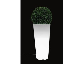 Bloempot lichtgevend - wit - E27 fitting - 5 W