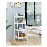 Boekenkast - nachtkastje schuin - 4 schappen - 100x29x30 cm