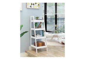 Boekenkast - nachtkastje schuin - 4 schappen - 100x29x30 cm