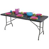 Tuinbanket horeca tafel 180 cm rotan