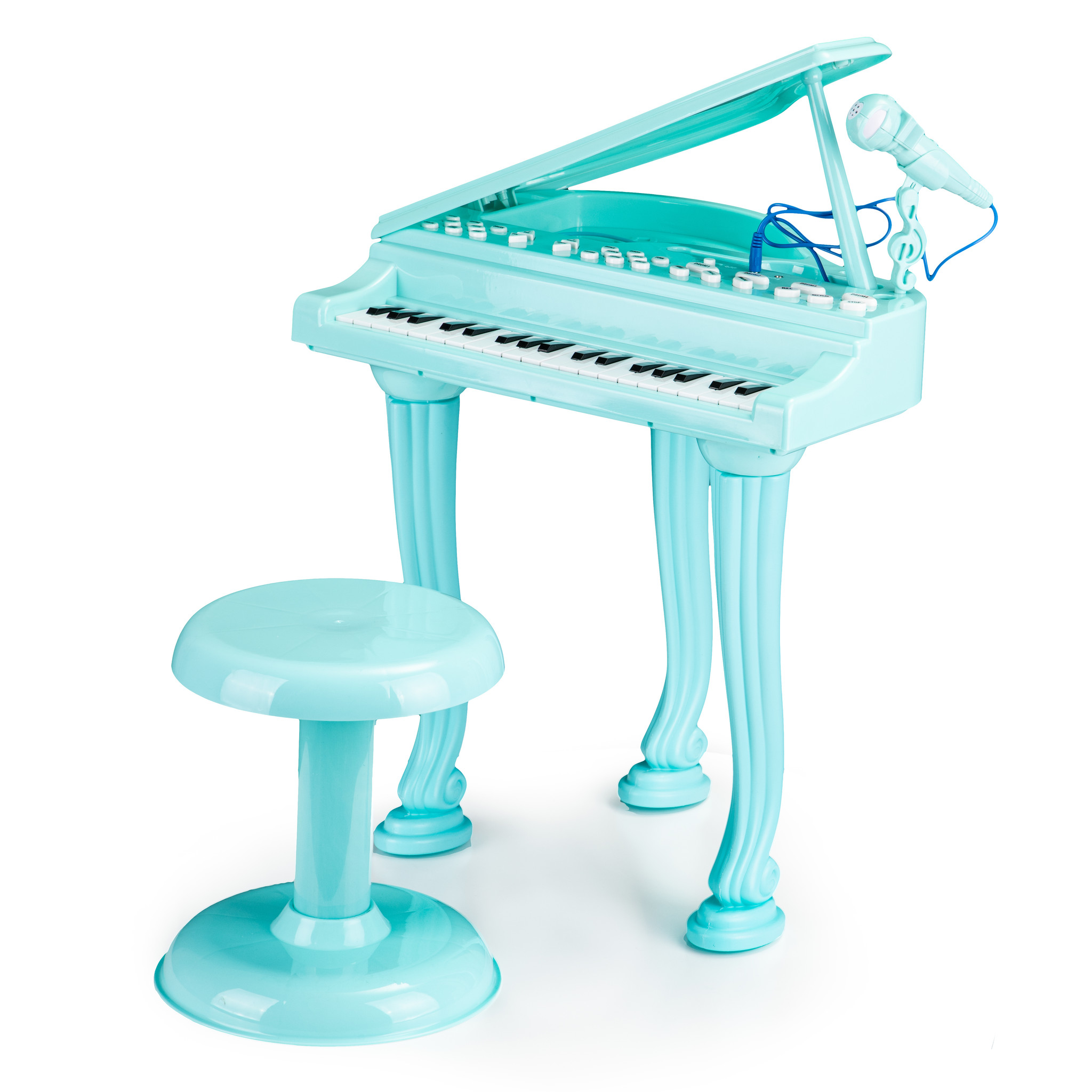 Choice Speelgoed piano blauw - mp3-microfoon - cm - VC-Lifestyle