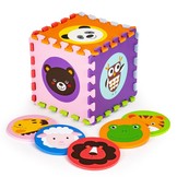 Speelmat voor kinderne - dieren thema - 90x90cm - 9 stukken