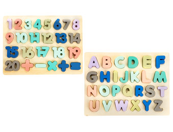 afdrijven roem schending Viking Choice Houten speelgoed blokken - schoolbord letters en cijfers -  51-delig - VC-Lifestyle