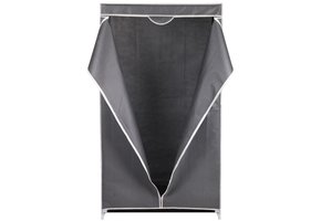 Garderobekast textiel donkergrijs 80x50x160cm