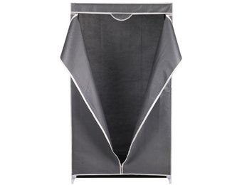 Garderobekast textiel donkergrijs 80x50x160cm