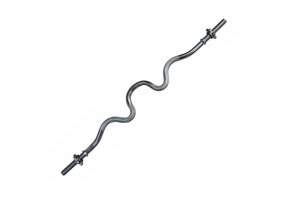 Curved halter curl stang - 120 cm - tot 120 kg