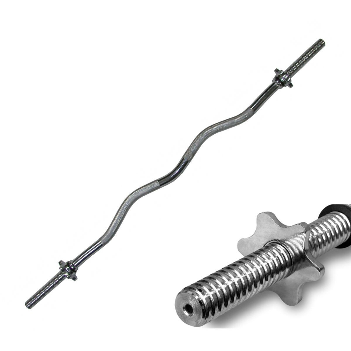 Barbell stang gebogen 120 cm Eb Fit Fi25