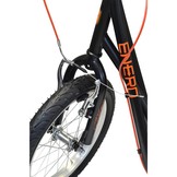 Step zwart met oranje - metaal - dubbele handrem