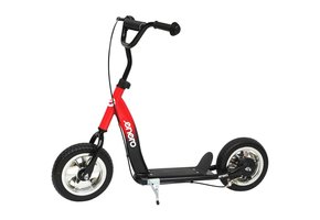 Step rood met zwart - metaal - met handrem