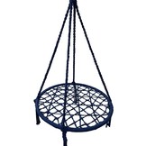 Nestschommel blauw - 80 cm diameter - tot 150 kg - 100 cm touwen