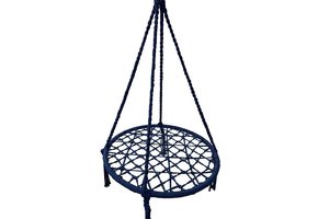 Nestschommel blauw - 80 cm diameter - tot 150 kg - 100 cm touwen