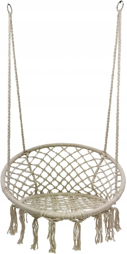 Hangstoel beige - tuinstoel - 60 cm diameter - tot 150 kg