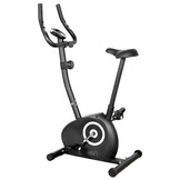 Hometrainer zwart - magnetische weerstand - verstelbaar zadel en handvat