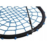 Nestschommel 100 cm - open gevlochten - blauw - 165 lange touwen