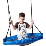 Nestschommel blauw - 100 cm diameter - Oxford Polyester - 180 cm touwen