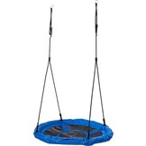 Nestschommel blauw - 100 cm diameter - Oxford Polyester - 180 cm touwen