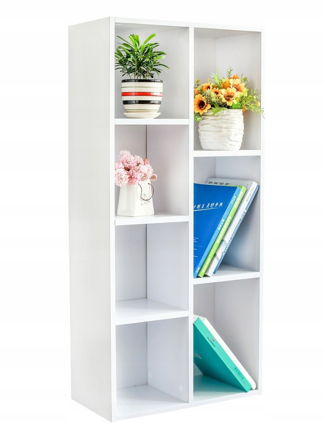 Boekenkast - wit - 7 schappen - 50x24x106 cm