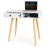 Woonkamer tafel wit - dressoir - 80x45x77 cm