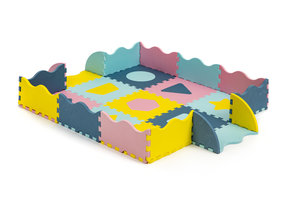 Speelmat puzzelmat - dieren - 36-delig - multi gekleurd