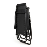 Ligstoel - tuinstoel zwart - Zero gravity - verstelbaar