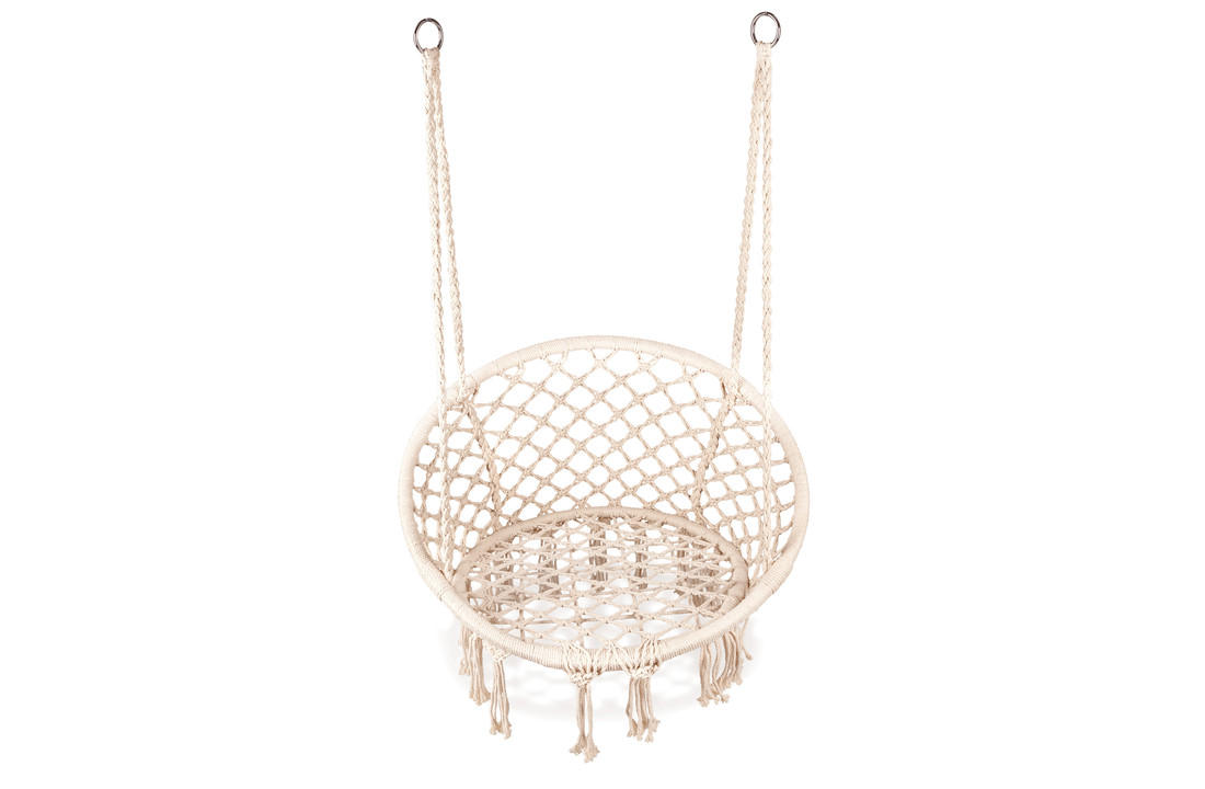 Hangstoel beige - tuinschommelstoel - 63x35x97cm