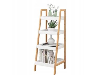 Boekenkast wit - 4 schappen - 36,5x34,5x98 cm