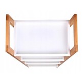 Boekenkast wit - 4 schappen - 36,5x34,5x98 cm