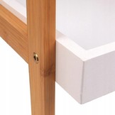 Boekenkast wit - 4 schappen - 36,5x34,5x98 cm