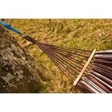 Hangmat tweepersoons XXL - bruin gestreept - 250x150 cm