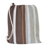 Hangmat tweepersoons XXL - bruin gestreept - 250x150 cm
