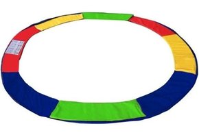 Trampoline rand multi-gekleurd 305 cm diameter regenboog